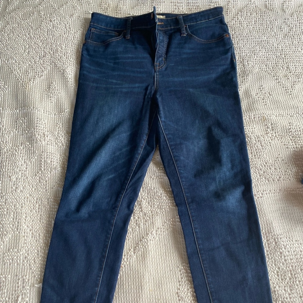 Madewell dark wash size 31 curvy high-ride skinny jeans